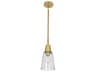 Robert Abbey Wheatley 1-Light Modern Brass Bell Mini Pendant