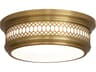 Robert Abbey Williamsburg Tucker 2-Light Antique Brass Round Flush Mount