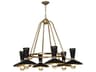 Robert Abbey Vortex 6-Light Modern Brass Chandelier