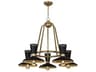 Robert Abbey Vortex 5-Light Modern Brass Chandelier