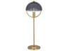 Robert Abbey Mavisten Edition Copernica Lacquered Burnished Brass Buffet Lamp