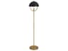 Robert Abbey Mavisten Edition Copernica Lacquered Burnished Brass Floor Lamp
