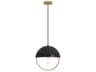 Robert Abbey Mavisten Edition Copernica 1-Light Lacquered Burnished Brass Dome Mini Pendant