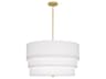 Robert Abbey Decker 3-Light Ascot White Pendant