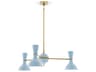 Robert Abbey Clare 3-Light Baby Blue Chandelier