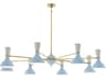 Robert Abbey Clare 8-Light Baby Blue Lily Chandelier