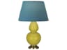 Robert Abbey Double Gourd Citron Glazed Yellow Buffet Lamp