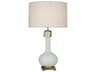 Robert Abbey Athena Celadon Glazed Aged Brass Buffet Lamp