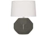 Robert Abbey Franklin Ash Glazed Gray Table Lamp
