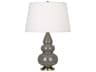 Robert Abbey Small Triple Gourd Gray Table Lamp