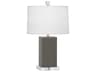 Robert Abbey Harvey Ash Glazed Gray Table Lamp