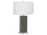 Robert Abbey Harvey Ash Glazed Gray Buffet Lamp