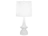 Robert Abbey Jasmine Daisy Glazed White Buffet Lamp