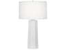 Robert Abbey Mason Daisy Glazed White Buffet Lamp