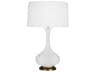 Robert Abbey Pike Daisy Glazed White Buffet Lamp