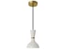 Robert Abbey Clare 1-Light Lily White Mini Pendant