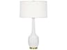 Robert Abbey Delilah Lily Glazed White Buffet Lamp