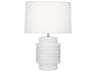 Robert Abbey Dolly Lily Glazed Textured White Table Lamp