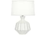 Robert Abbey Orion Lily Glazed White Table Lamp