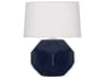 Robert Abbey Franklin Midnight Blue Glazed Table Lamp