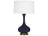 Robert Abbey Pike Midnight Blue Glazed Aged Brass Buffet Lamp