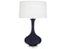 Robert Abbey Pike Midnight Blue Glazed Lucite Buffet Lamp