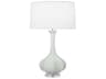Robert Abbey Pike Matte Celadon Glazed Lucite Green Buffet Lamp