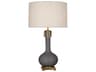 Robert Abbey Athena Matte Ash Glazed Aged Brass Buffet Lamp