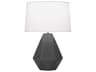 Robert Abbey Delta Matte Ash Glazed Gray Table Lamp