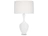 Robert Abbey Audrey Matte Daisy Glazed White Buffet Lamp