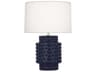 Robert Abbey Dolly Matte Midnight Blue Glazed Textured Table Lamp