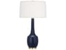 Robert Abbey Delilah Matte Midnight Blue Glazed Buffet Lamp