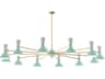 Robert Abbey Clare 12-Light Mint Lily Green Chandelier