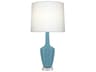 Robert Abbey Emma Matte Steel Blue Glazed Buffet Lamp