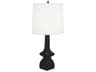 Robert Abbey Jasmine Matte Obsidian Glazed Black Buffet Lamp