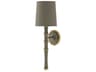 Robert Abbey Kane 1-Light Matte Smokey Taupe Brown Wall Sconce