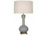 Robert Abbey Athena Matte Smokey Taupe Glazed Aged Brass Buffet Lamp