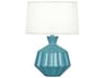 Robert Abbey Orion Steel Blue Glazed Table Lamp