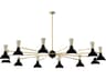Robert Abbey Clare 12-Light Obsidian Bone Black Chandelier