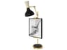 Robert Abbey Clare Obsidian Bone Black Buffet Lamp