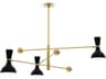 Robert Abbey Clare 3-Light Obsidian Black Chandelier