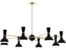 Robert Abbey Clare 8-Light Obsidian Black Chandelier