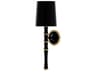 Robert Abbey Kane 1-Light Obsidian Black Wall Sconce