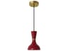 Robert Abbey Clare 1-Light Oxblood Red Mini Pendant