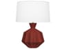 Robert Abbey Orion Oxblood Glazed Red Table Lamp