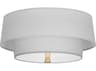 Robert Abbey Decker 2-Light Pearl Gray Flush Mount