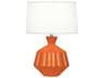 Robert Abbey Orion Pumpkin Glazed Orange Table Lamp