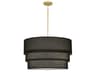 Robert Abbey Decker 3-Light Raven Black Pendant