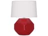 Robert Abbey Franklin Ruby Red Glazed Table Lamp