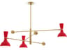 Robert Abbey Clare 3-Light Ruby Red Chandelier